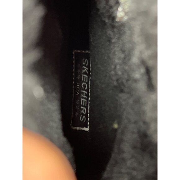 Skechers Womens Black Suede Winter Boots Sz 9 SKU 9001 - Picture 8 of 15